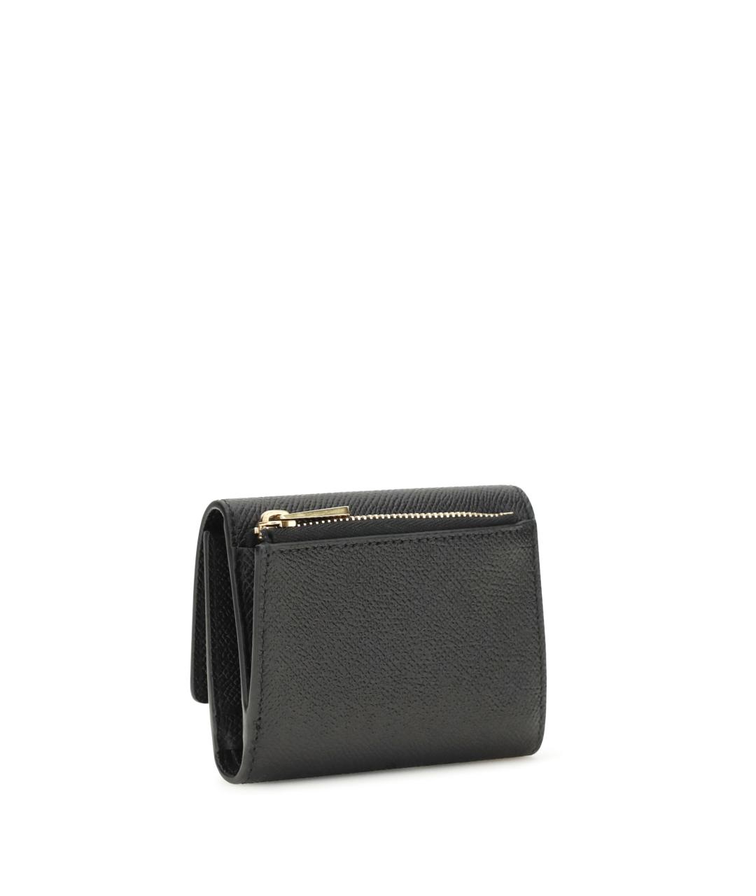 FERRAGAMO Черный кожаный кошелек, фото 2