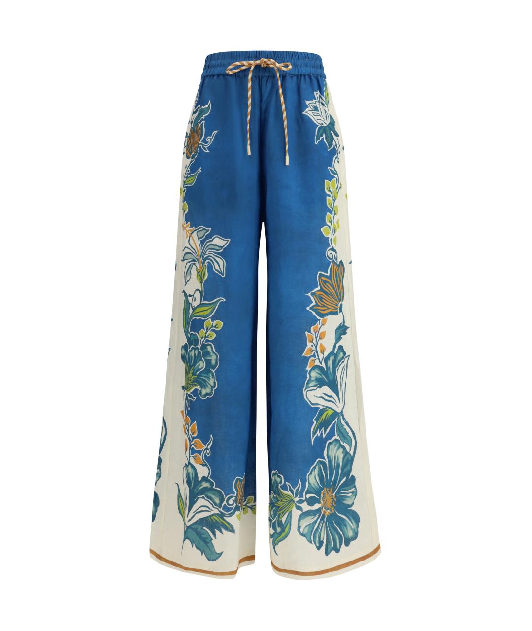 Alemais Мульти льняные прямые брюки, фото 1