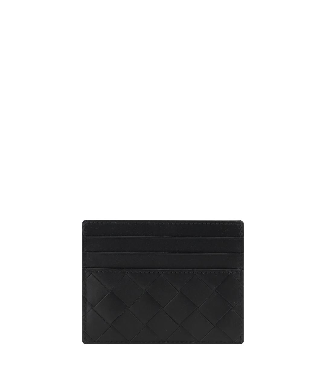 BOTTEGA VENETA Черный кожаный кардхолдер, фото 1