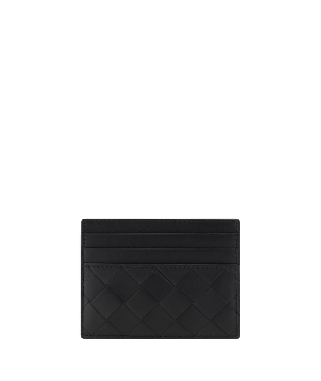 BOTTEGA VENETA Черный кожаный кардхолдер, фото 2