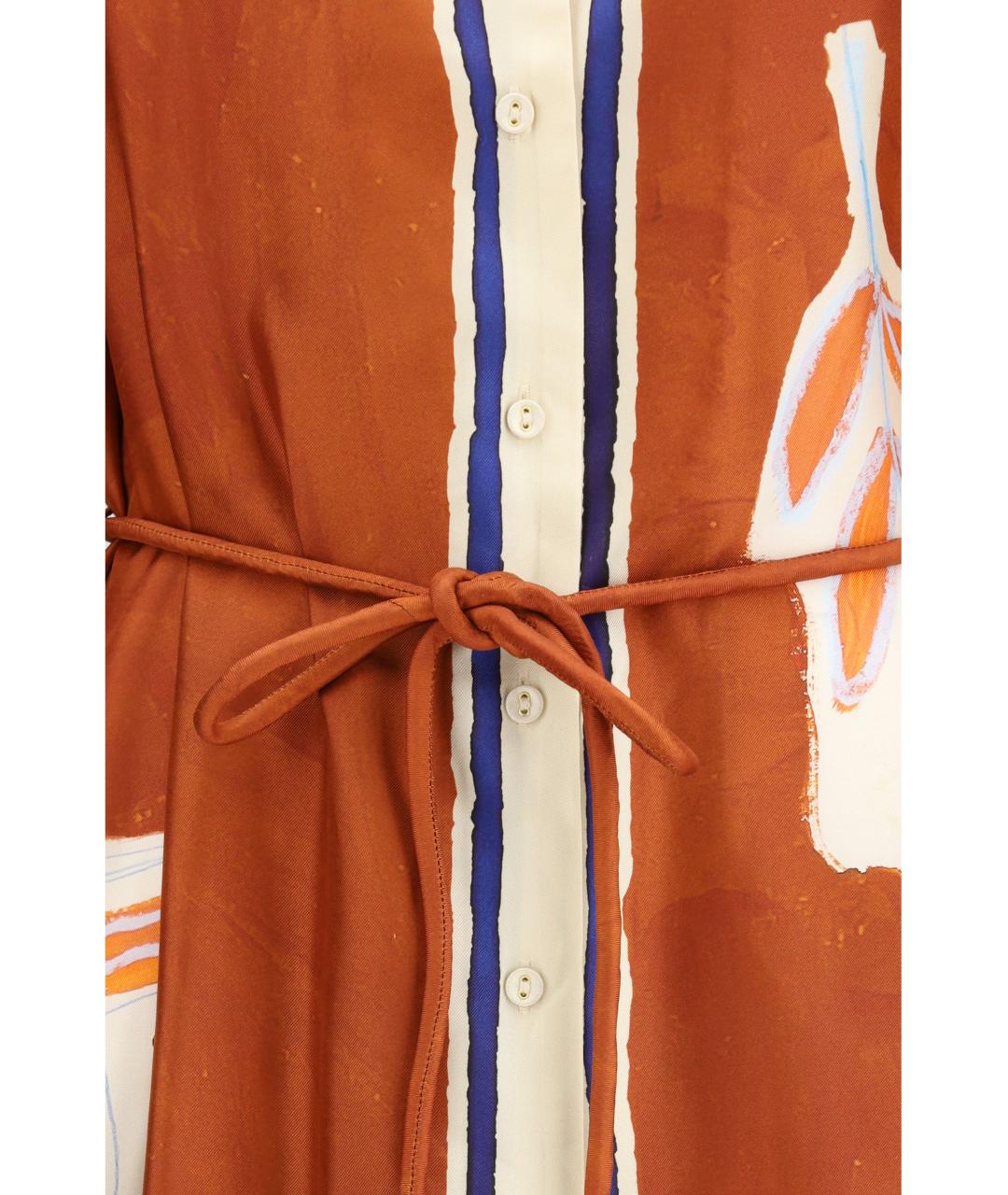 Alemais Мульти шелковое повседневное платье, фото 3