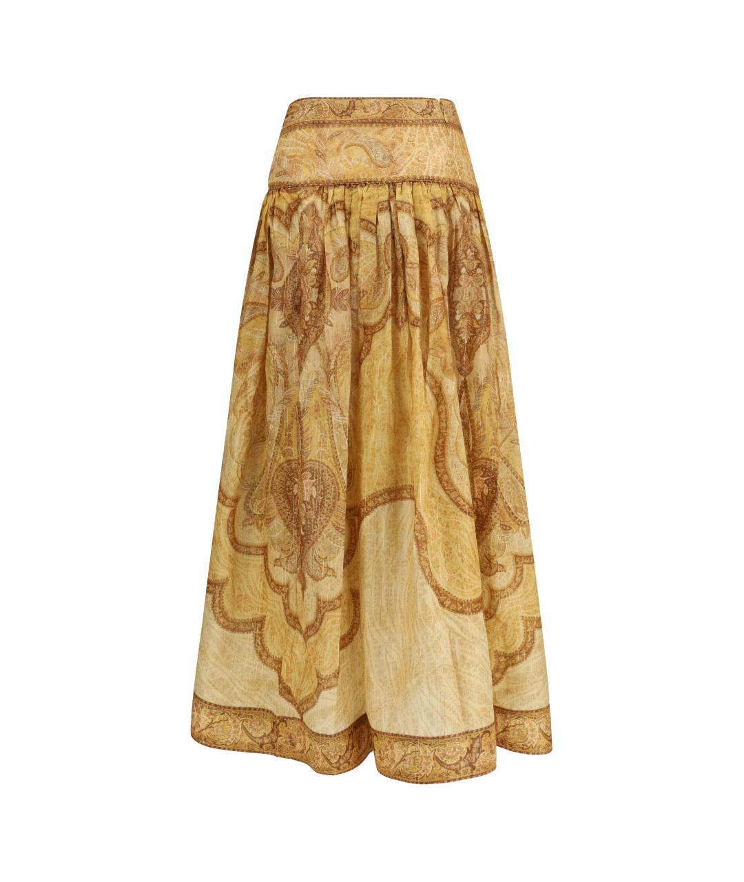 ZIMMERMANN Мульти хлопковая юбка макси, фото 2