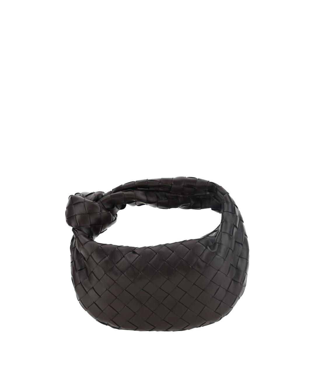 BOTTEGA VENETA Коричневая кожаная сумка с короткими ручками, фото 1