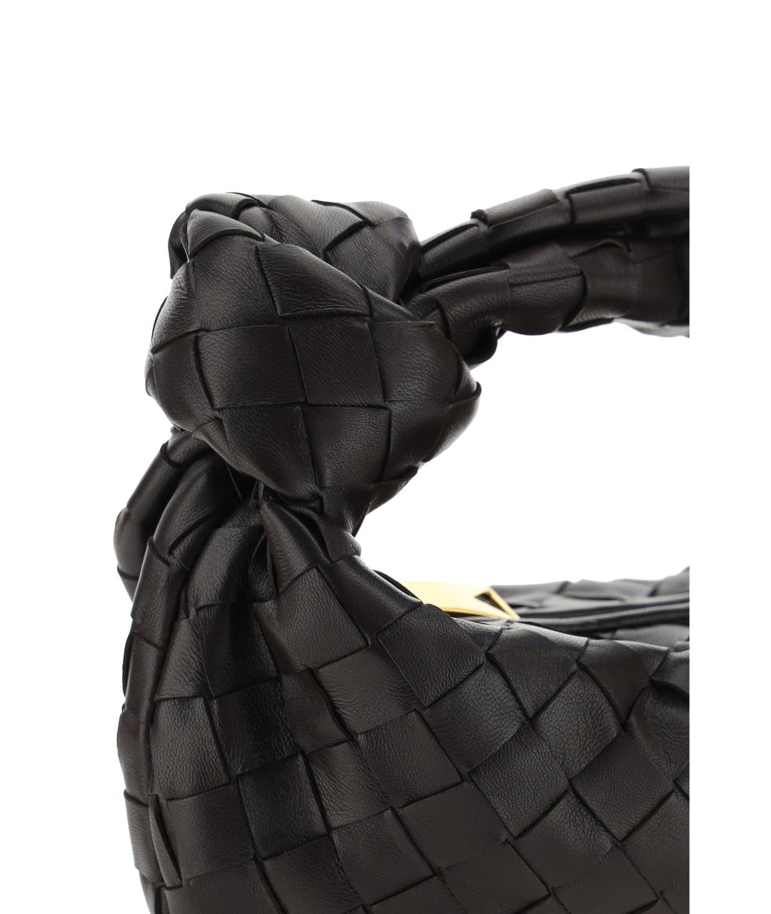 BOTTEGA VENETA Коричневая кожаная сумка с короткими ручками, фото 4