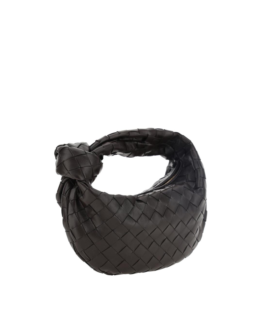 BOTTEGA VENETA Коричневая кожаная сумка с короткими ручками, фото 2