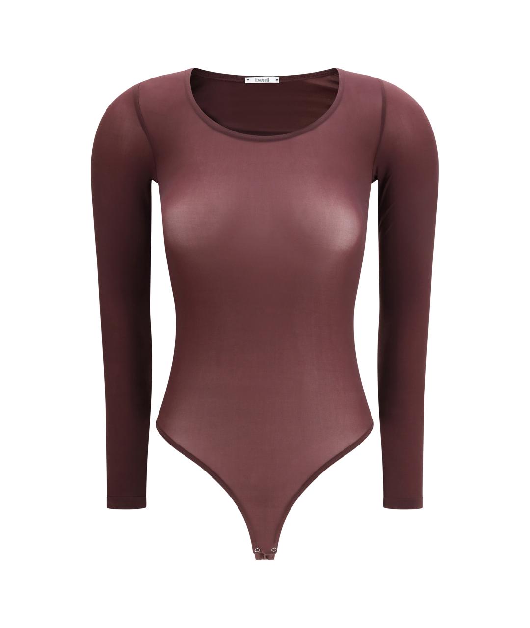 WOLFORD Фиолетовое полиамидовое боди, фото 1