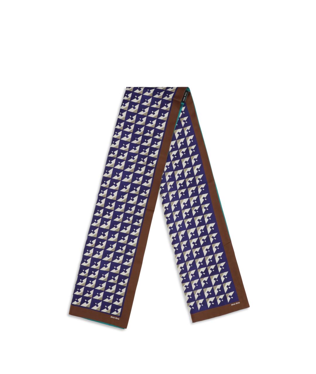 MIU MIU Мульти шелковый шарф, фото 2