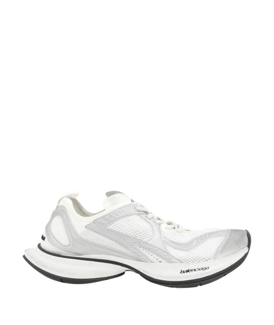 BALENCIAGA Белые текстильные низкие кроссовки / кеды, фото 1