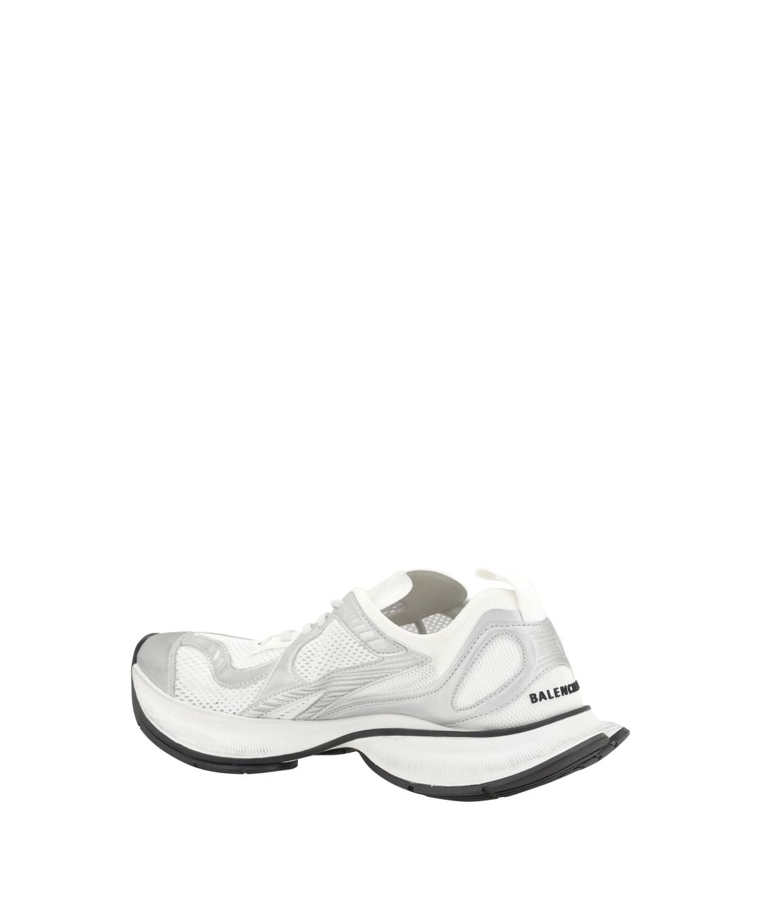 BALENCIAGA Белые текстильные низкие кроссовки / кеды, фото 3