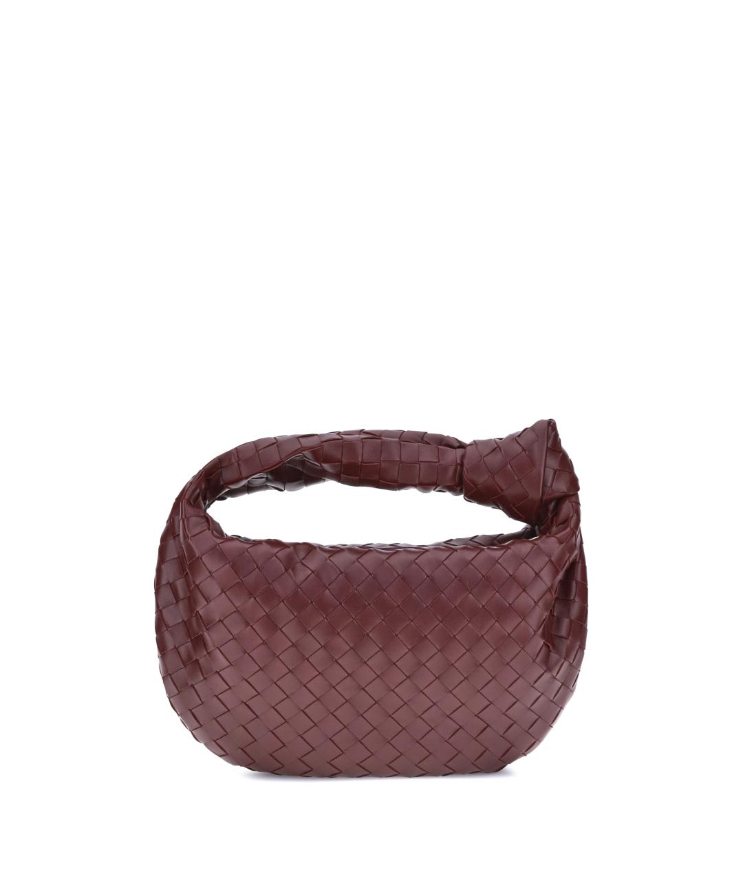BOTTEGA VENETA Бордовая кожаная сумка через плечо, фото 1