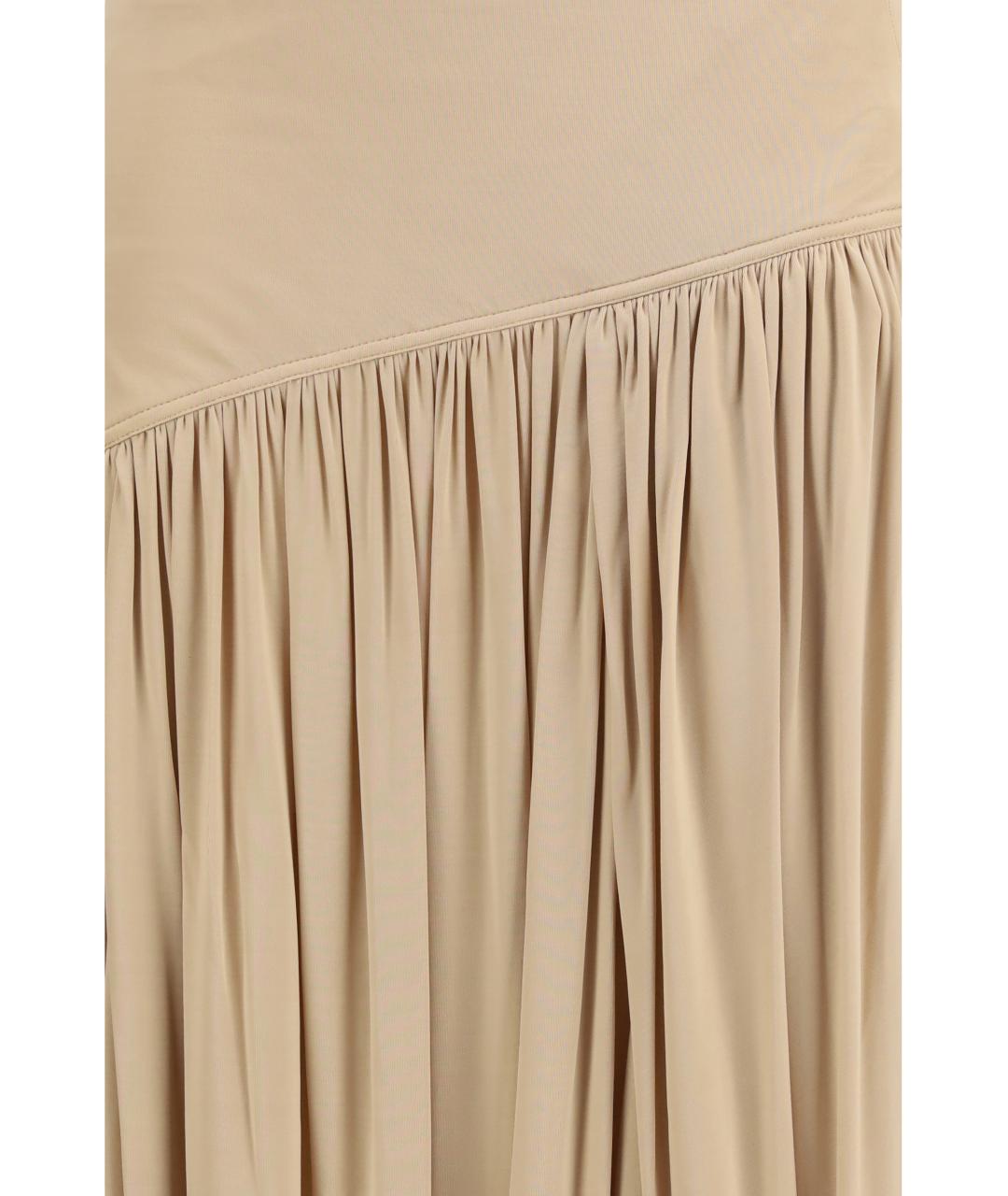 FERRAGAMO Бежевая вискозная юбка миди, фото 3