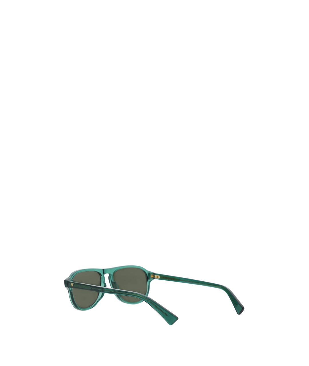 BOTTEGA VENETA Зеленые пластиковые солнцезащитные очки, фото 2