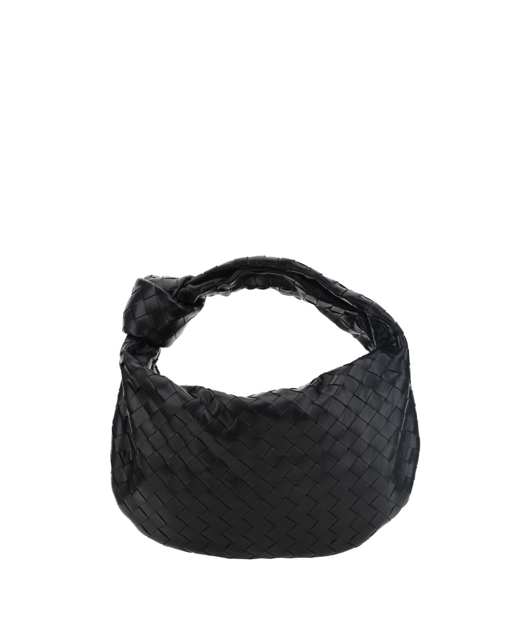 BOTTEGA VENETA Черная кожаная сумка через плечо, фото 1