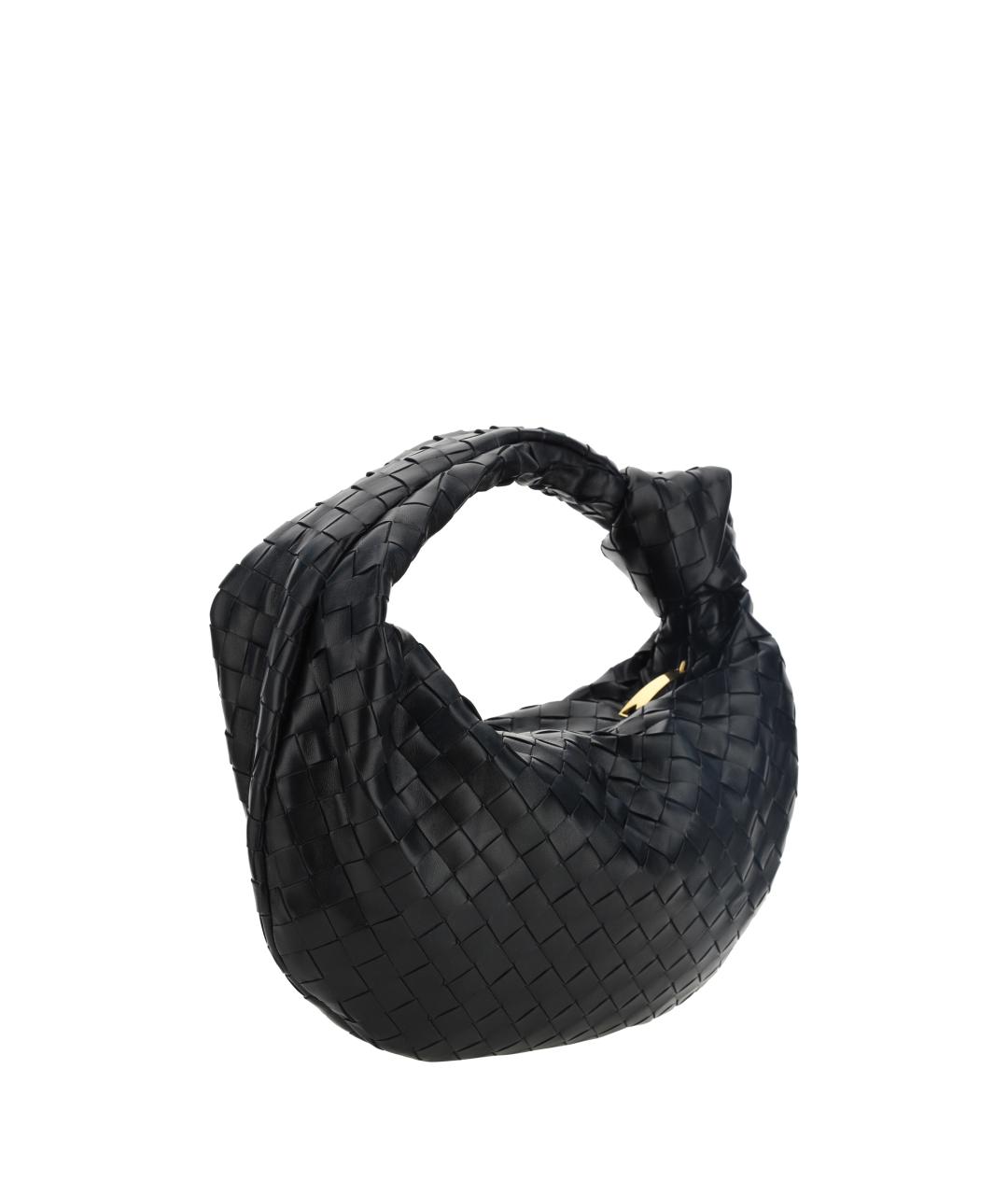 BOTTEGA VENETA Черная кожаная сумка через плечо, фото 3