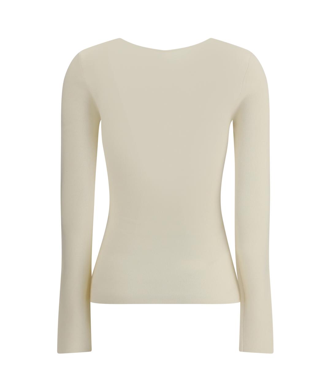 TOTEME Бежевый шерстяной джемпер / свитер, фото 2