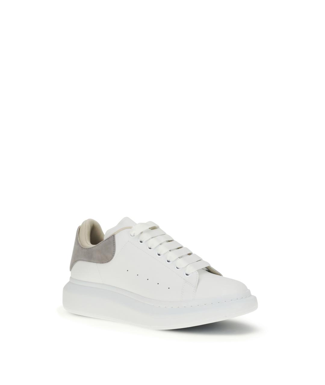 ALEXANDER MCQUEEN Белые кожаные низкие кроссовки / кеды, фото 2