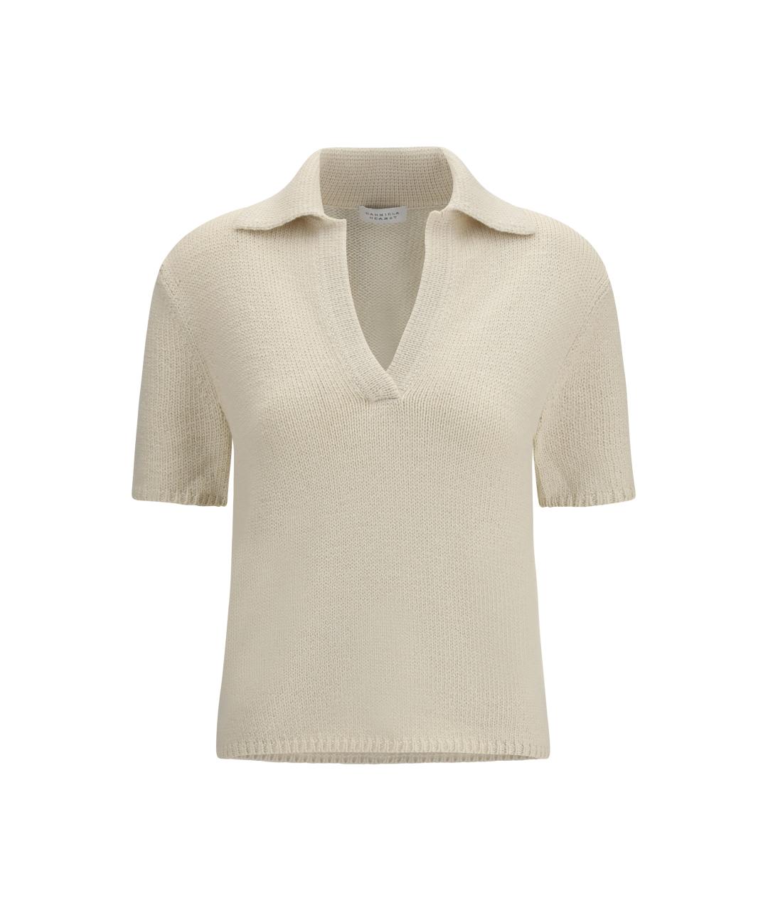 GABRIELA HEARST Белый кашемировый джемпер / свитер, фото 1