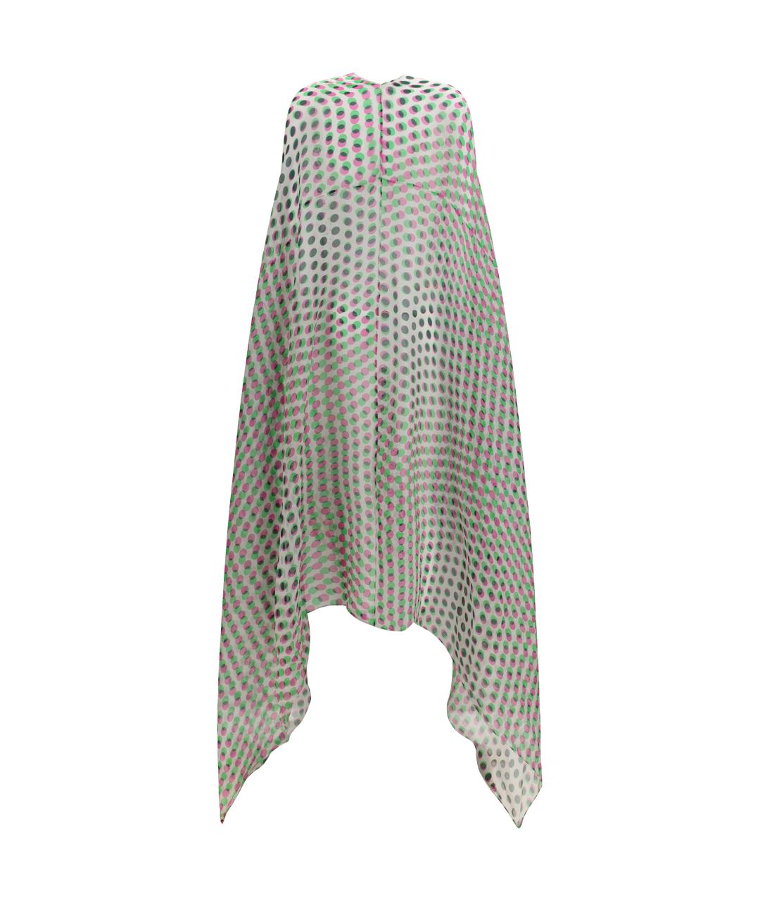 DRIES VAN NOTEN Мульти шелковое коктейльное платье, фото 2