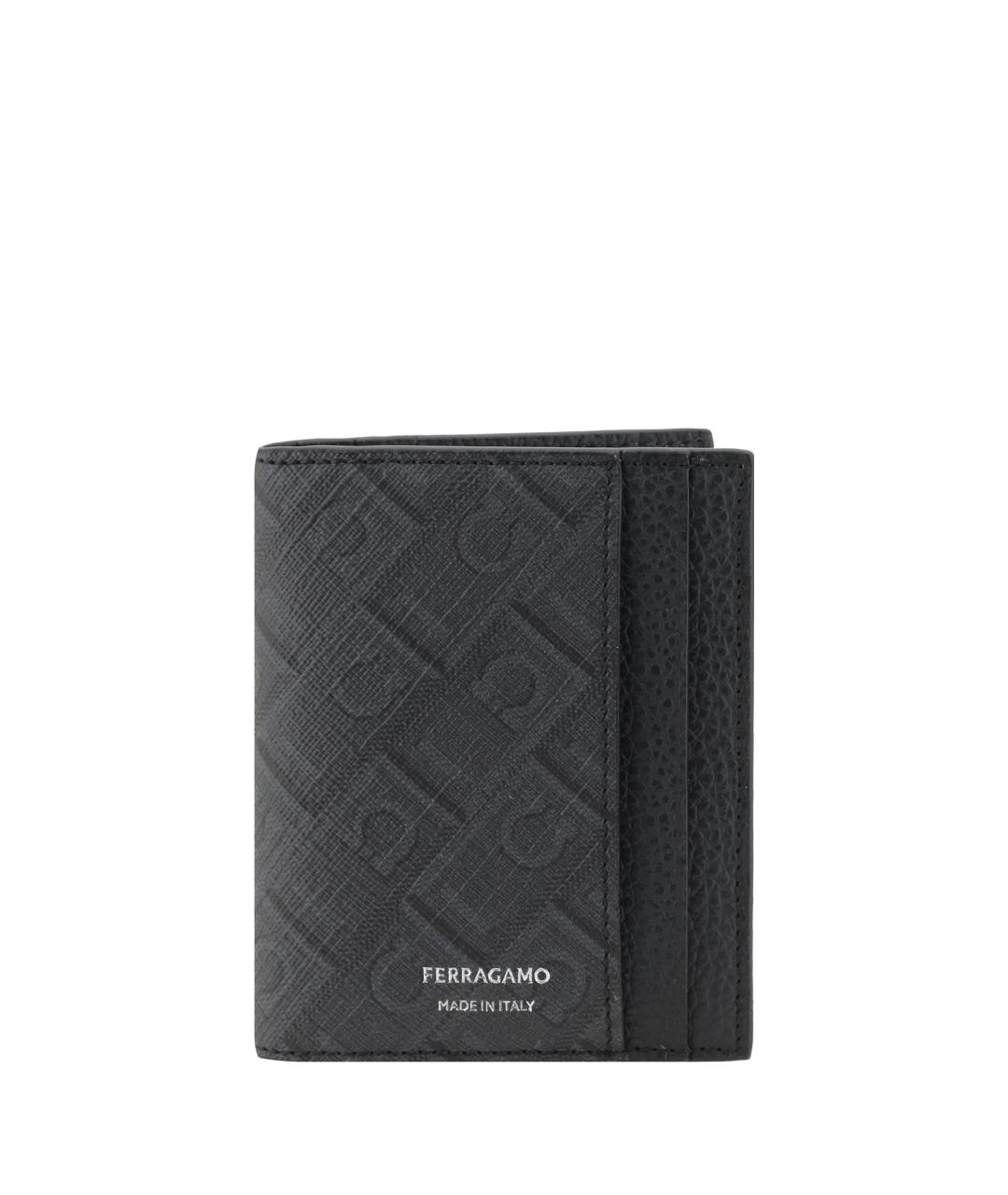 FERRAGAMO Серый кардхолдер из искусственной кожи, фото 1