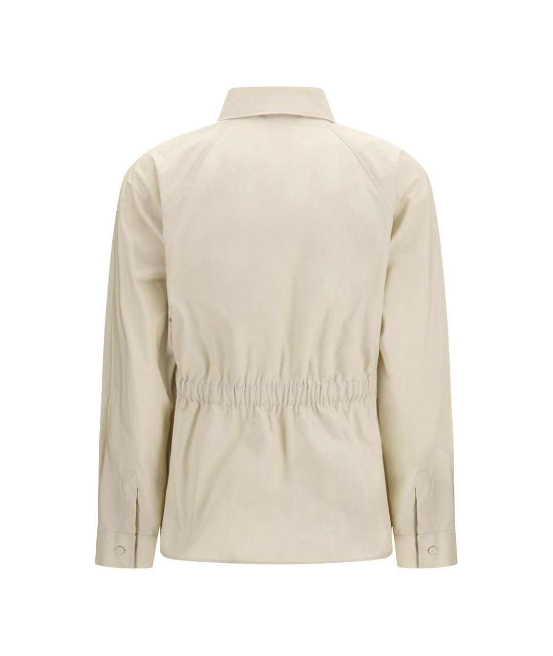 MAX MARA Бежевая хлопковая куртка, фото 2