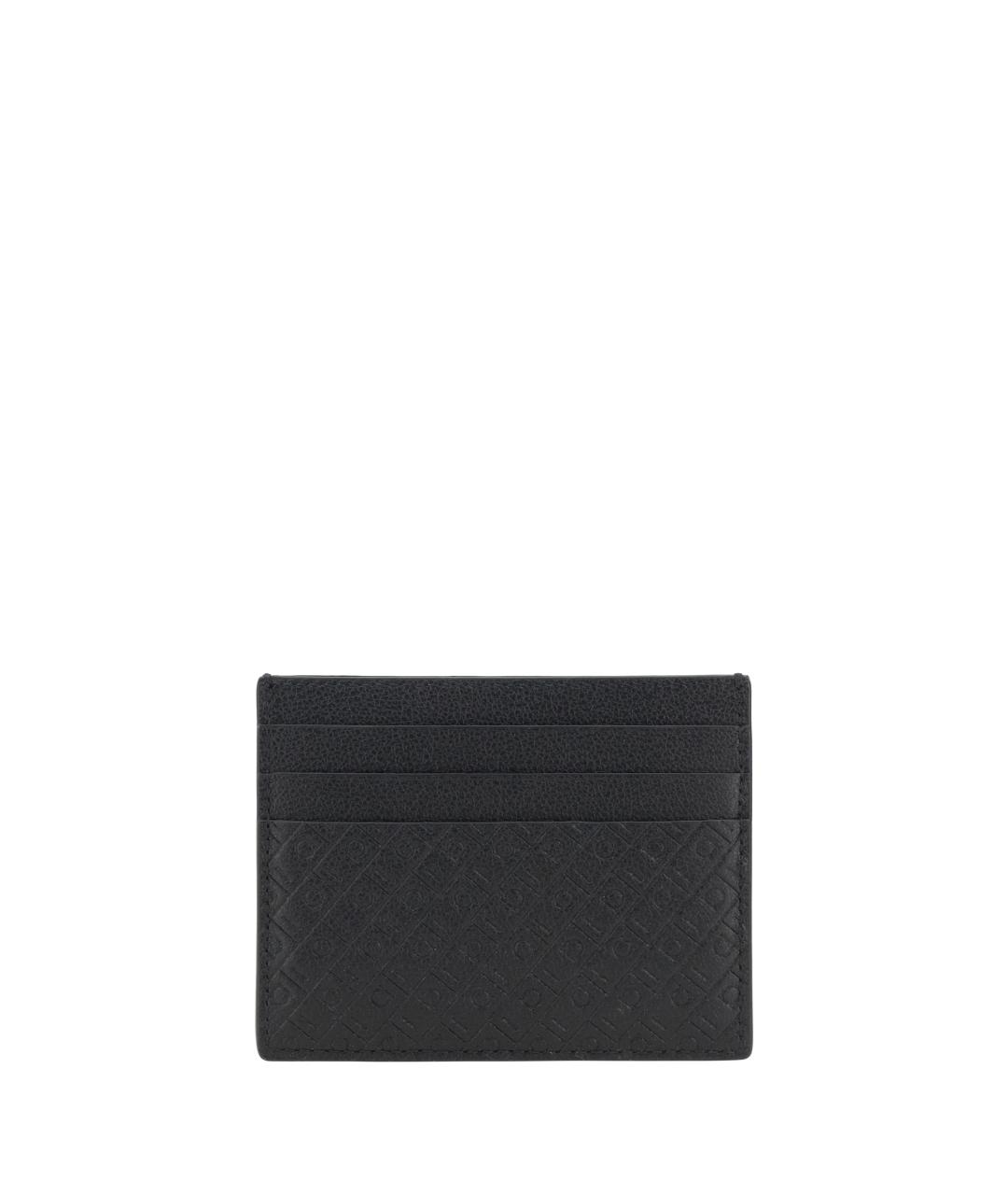 FERRAGAMO Черный кожаный кардхолдер, фото 2