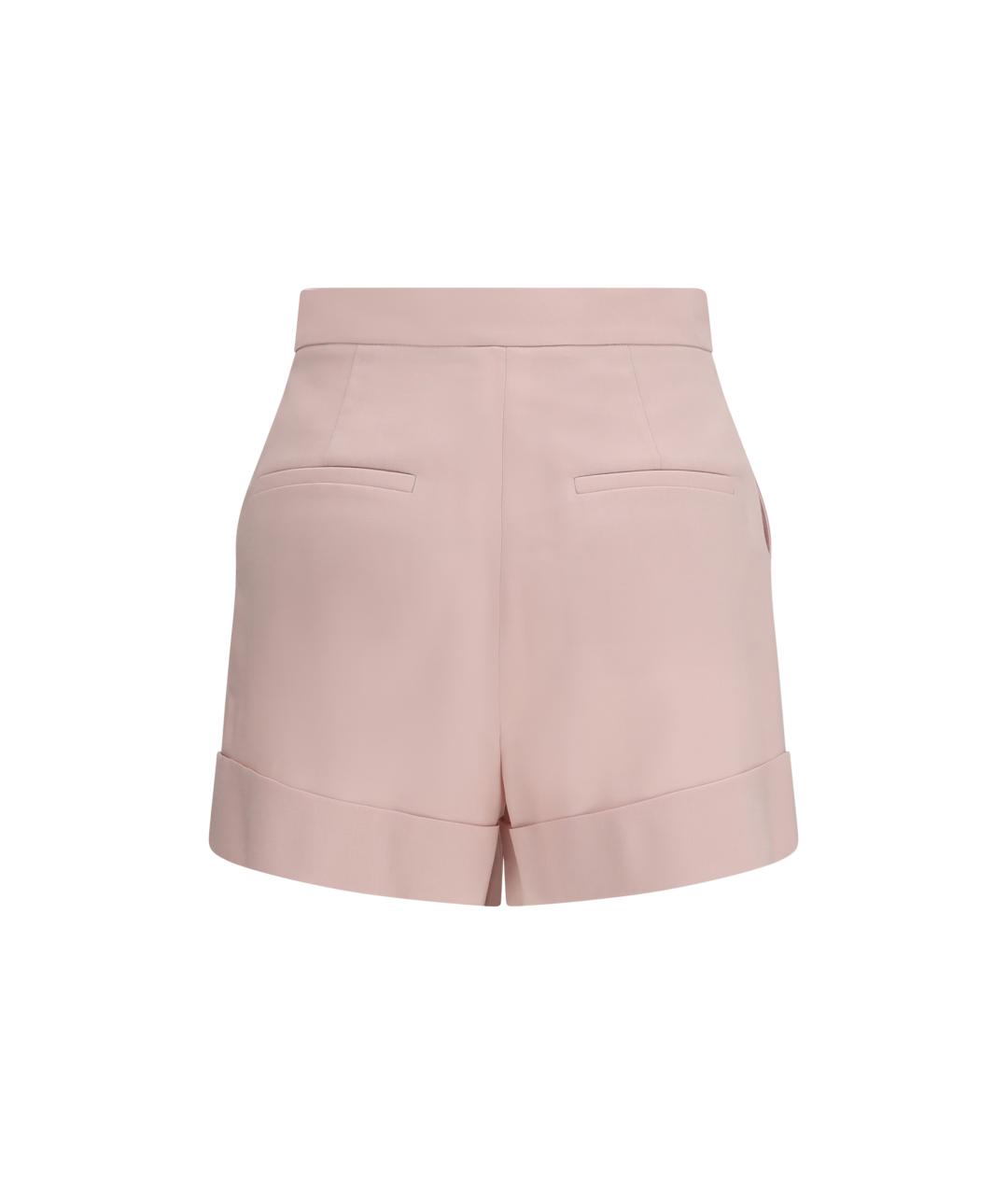 MAX MARA Розовые шерстяные шорты, фото 2