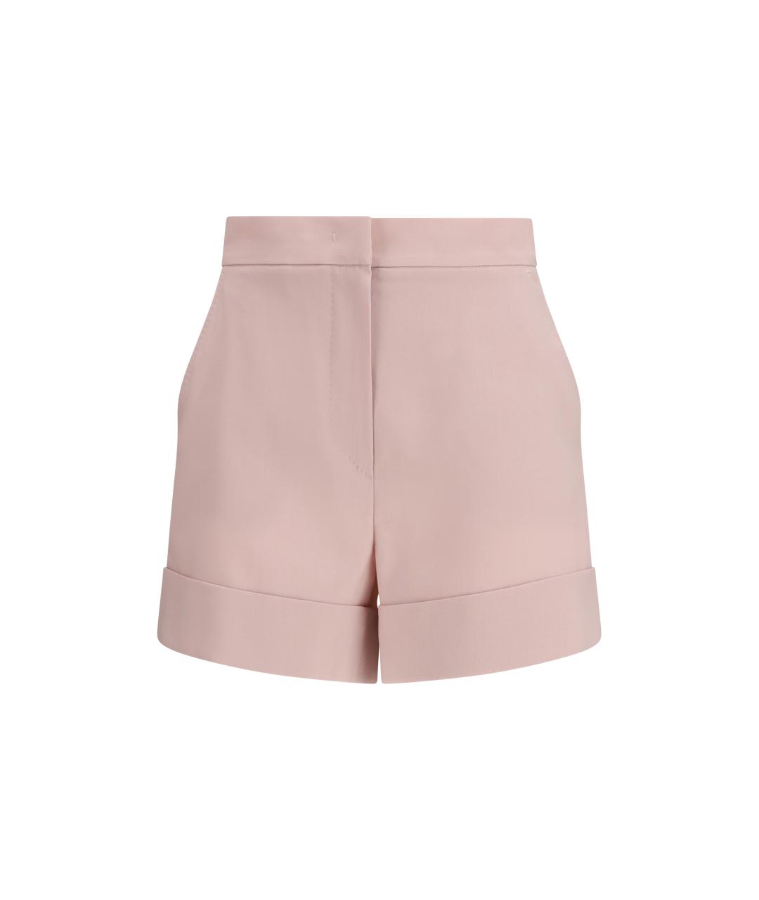 MAX MARA Розовые шерстяные шорты, фото 3
