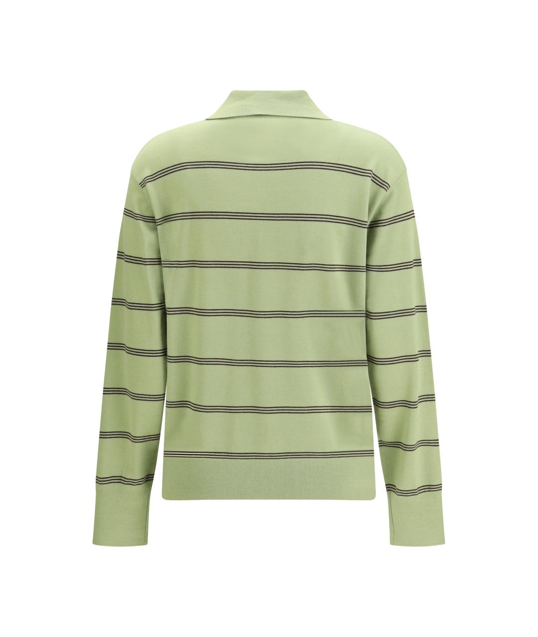 DRIES VAN NOTEN Зеленый шерстяной джемпер / свитер, фото 2