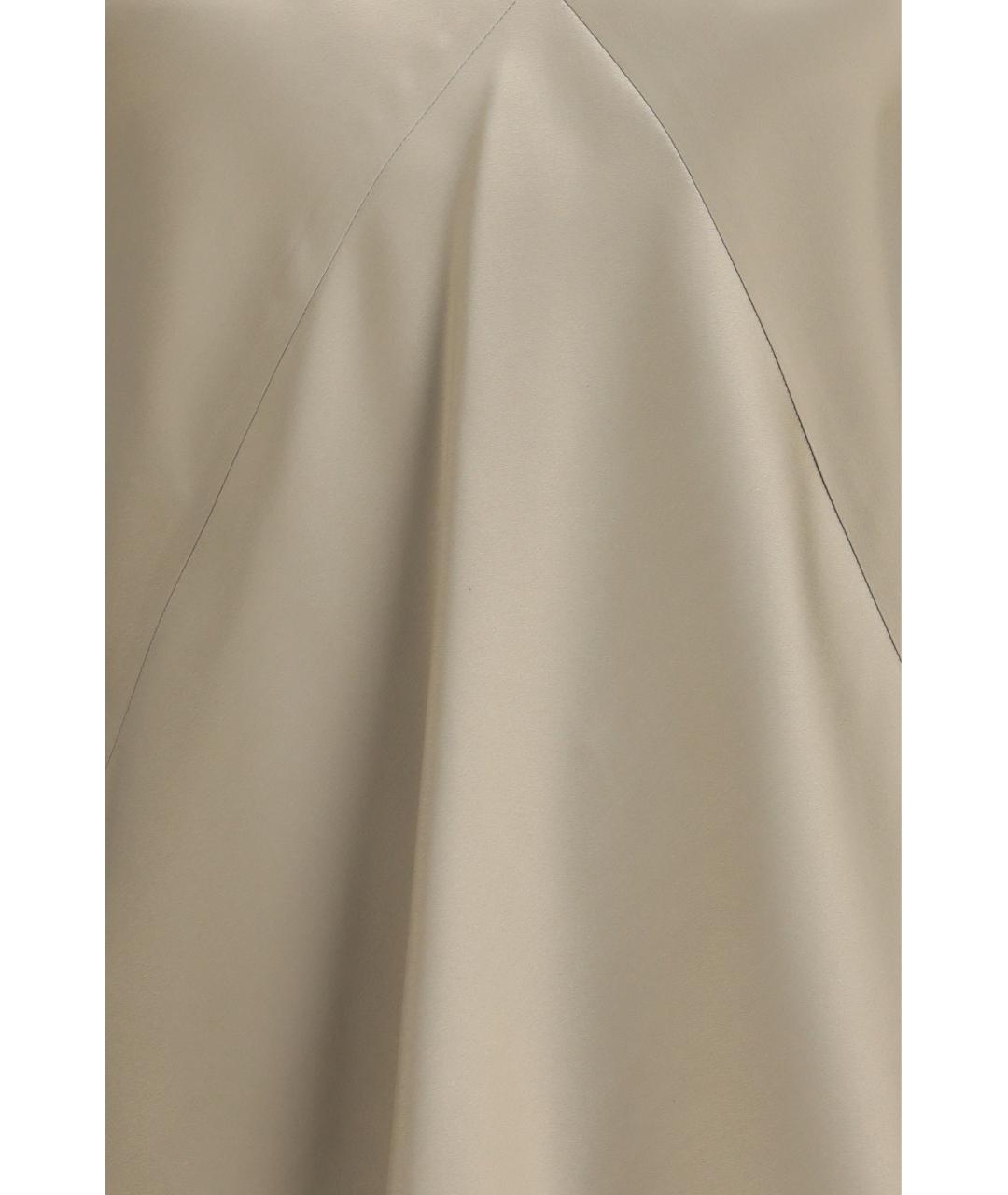 MAX MARA Бежевая шелковая майка, фото 3