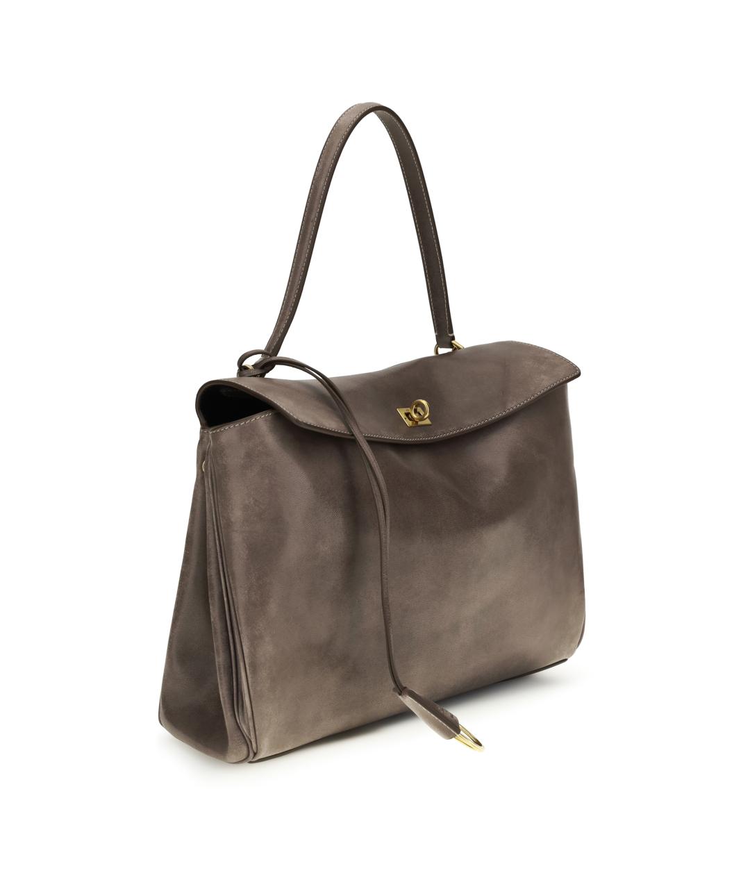 BALENCIAGA Бежевая кожаная сумка тоут, фото 2