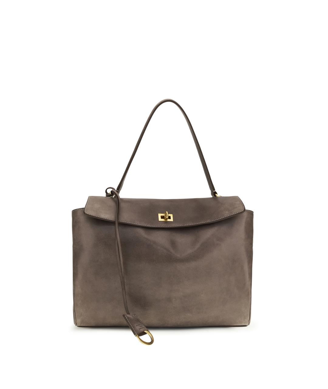 BALENCIAGA Бежевая кожаная сумка тоут, фото 1