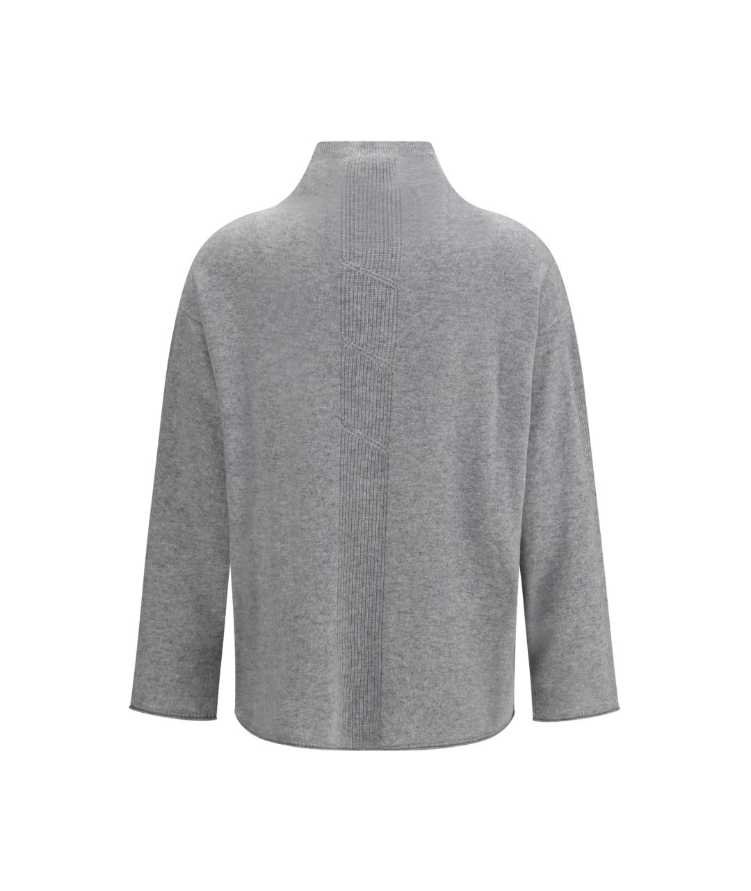 MAX MARA Серый кашемировый джемпер / свитер, фото 2