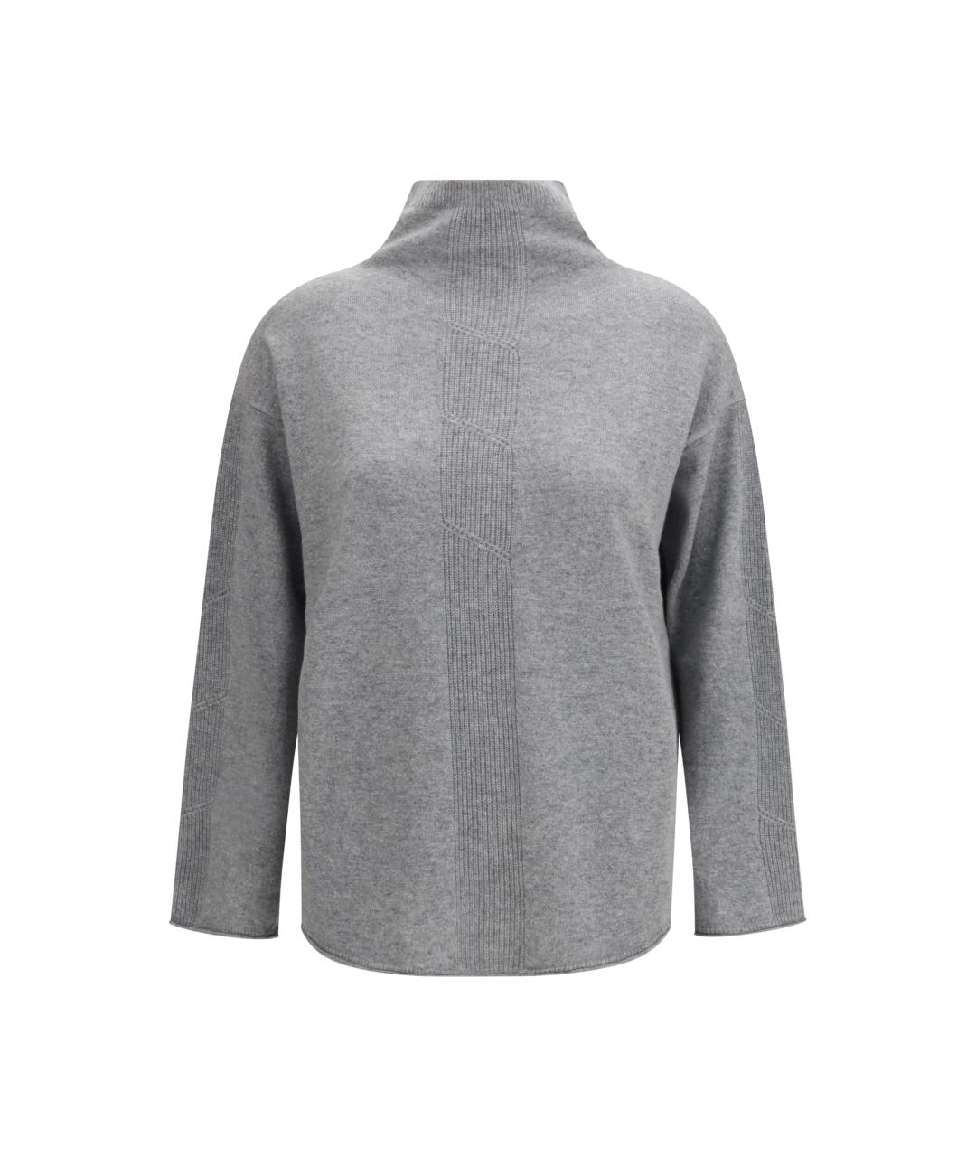 MAX MARA Серый кашемировый джемпер / свитер, фото 1