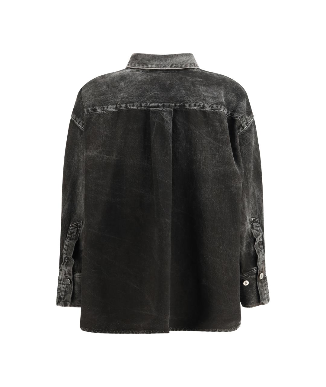 THE ATTICO Черная хлопковая рубашка, фото 2