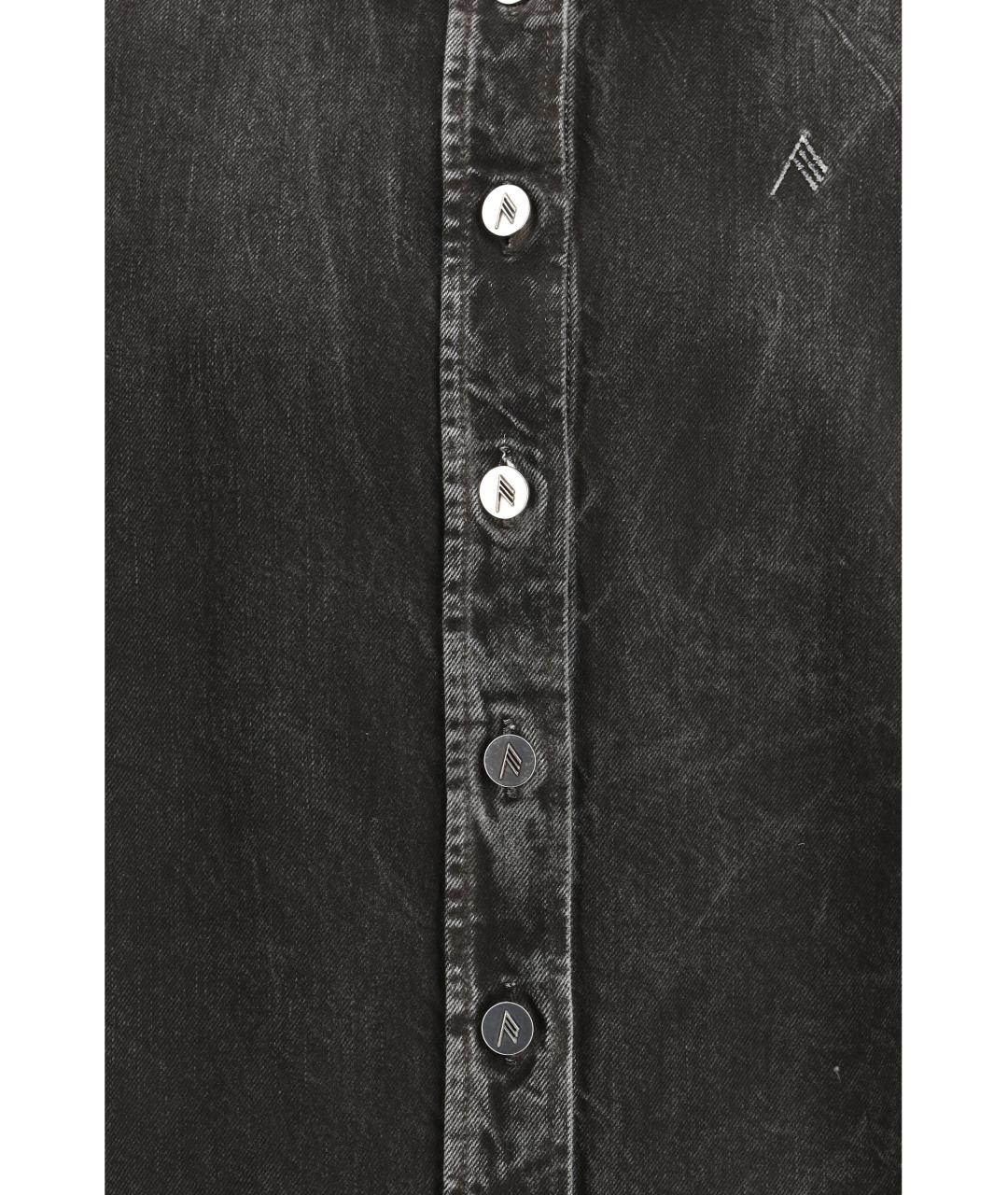 THE ATTICO Черная хлопковая рубашка, фото 3