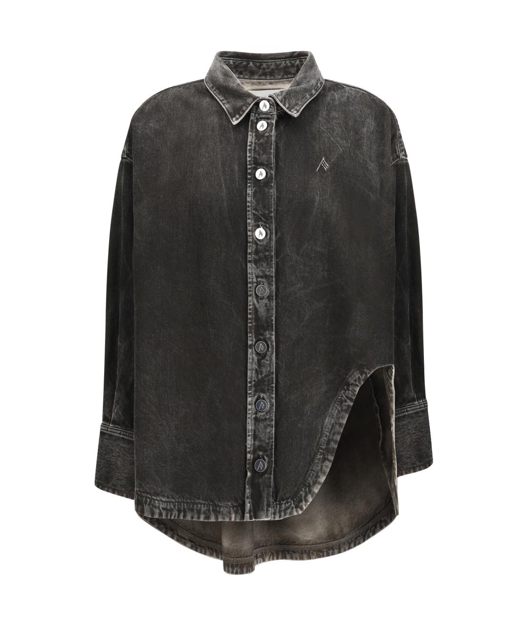 THE ATTICO Черная хлопковая рубашка, фото 1