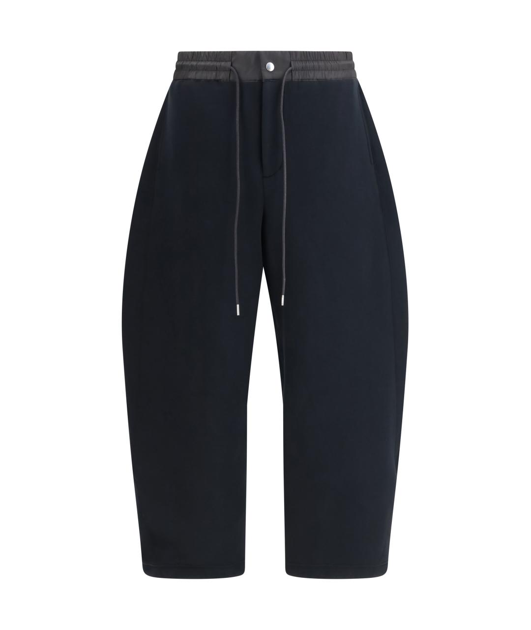 SACAI Черные хлопковые повседневные брюки, фото 1