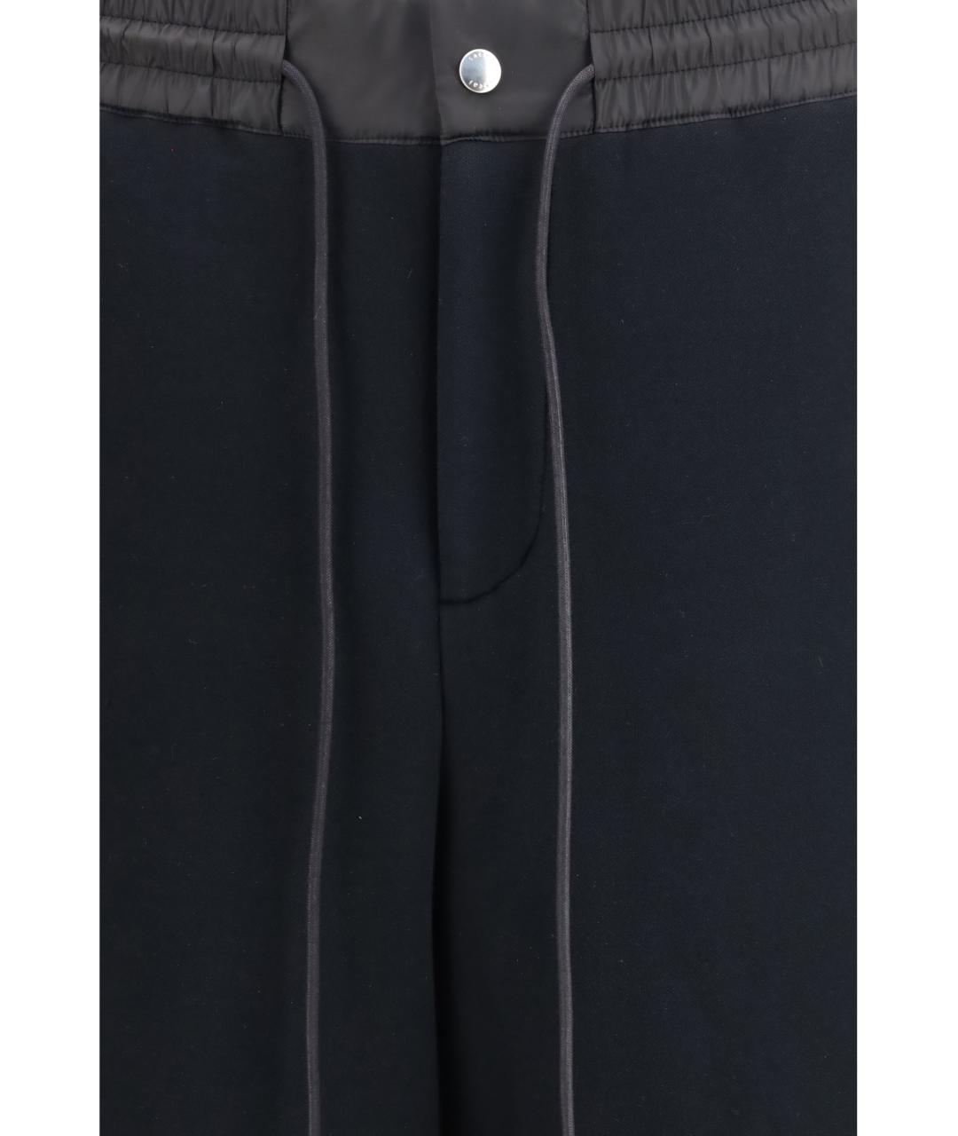SACAI Черные хлопковые повседневные брюки, фото 3