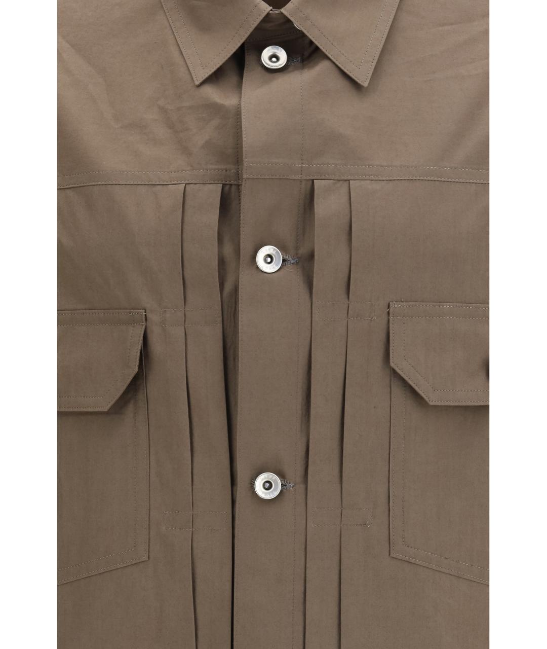 SACAI Коричневая хлопковая куртка, фото 3