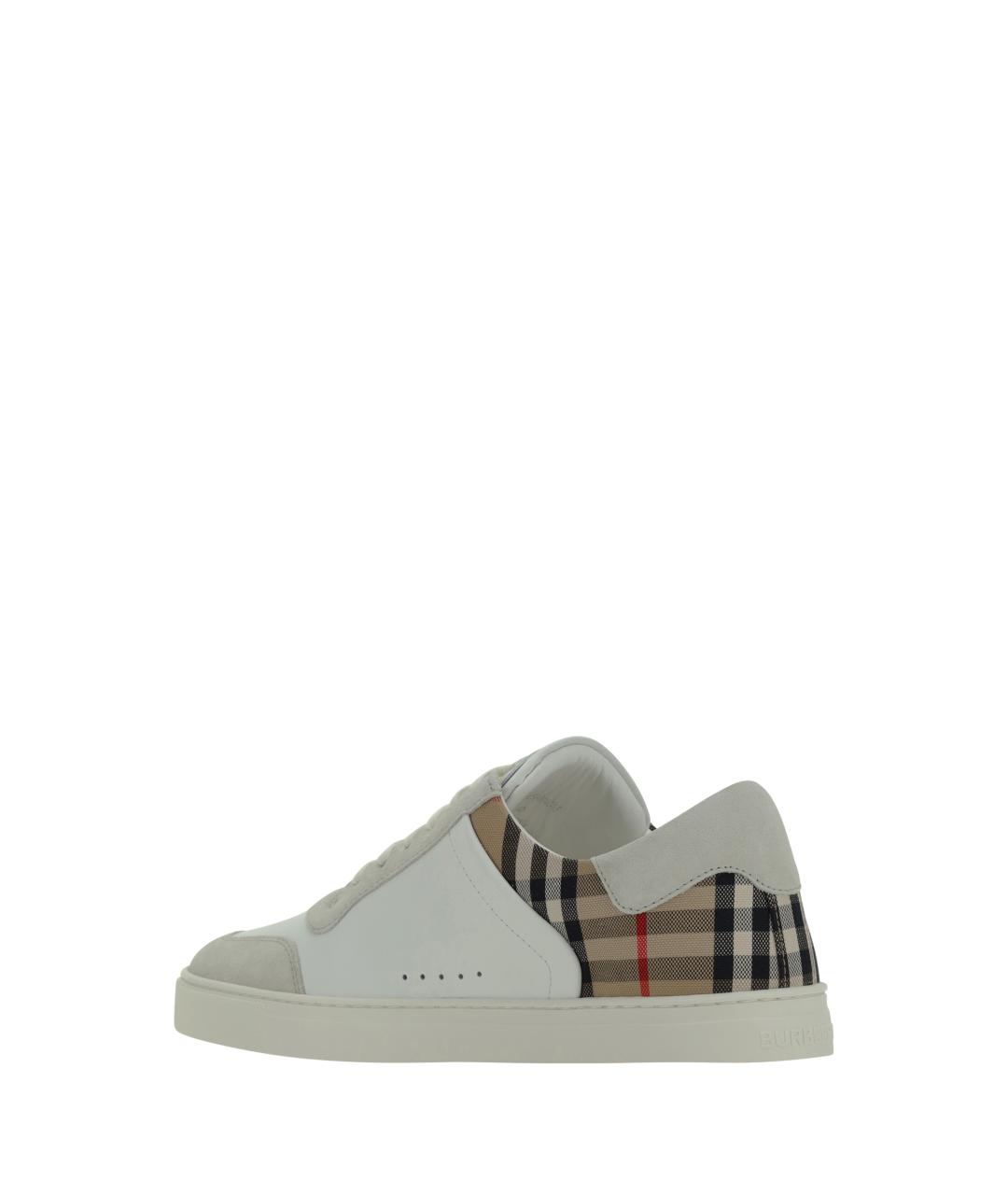 BURBERRY Белые низкие кроссовки / кеды, фото 3
