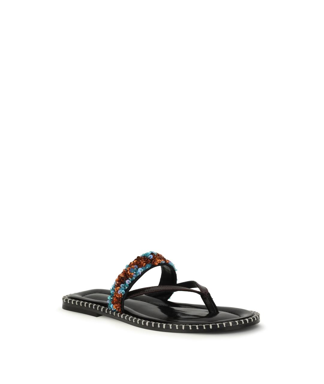 DRIES VAN NOTEN Черные кожаные сандалии, фото 2