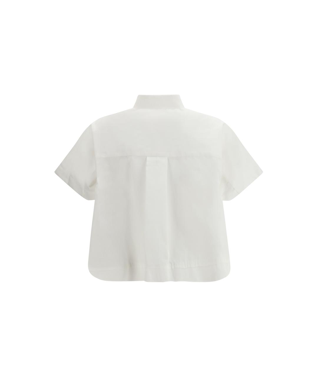 SACAI Белая хлопковая рубашка, фото 2