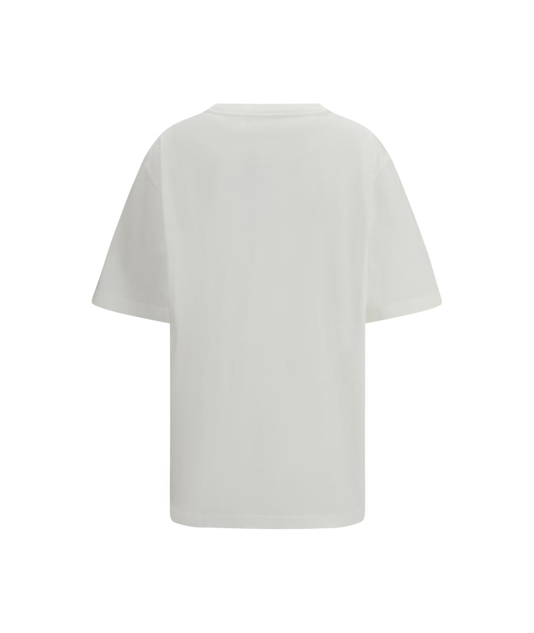 THE ATTICO Белая хлопковая футболка, фото 2