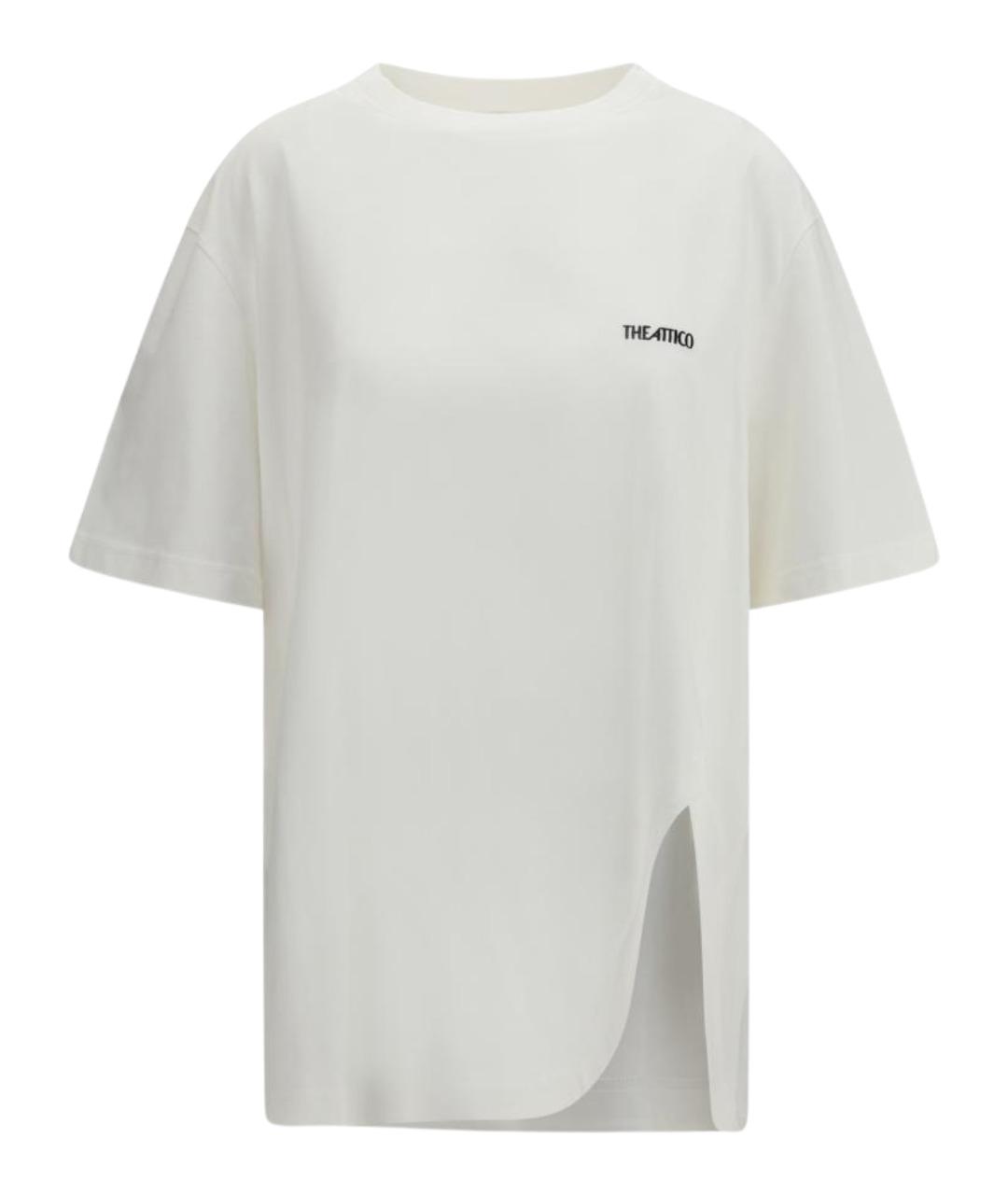 THE ATTICO Белая хлопковая футболка, фото 1