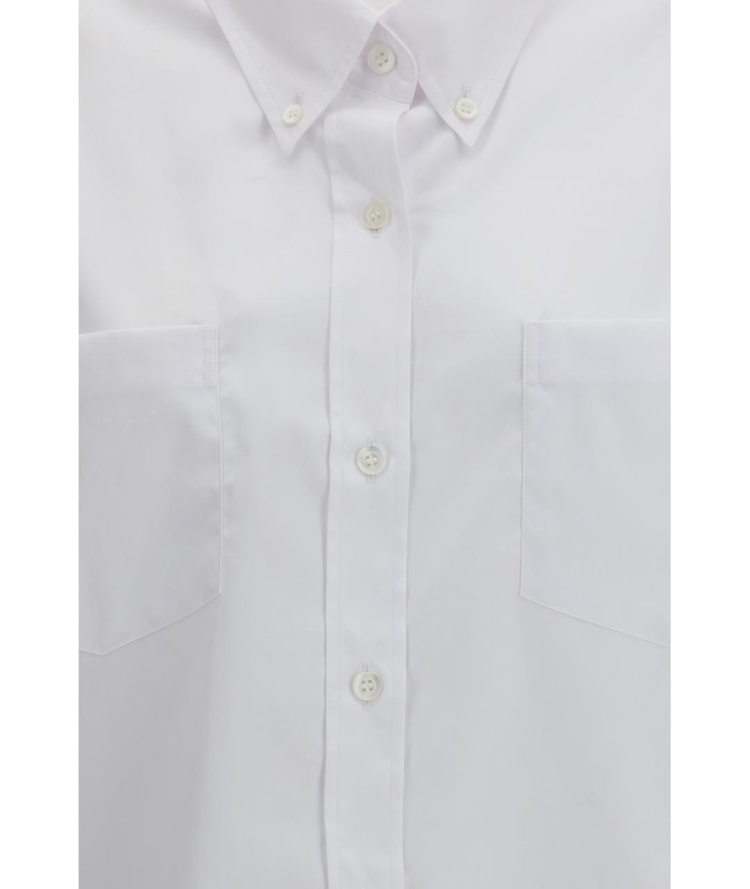 DRIES VAN NOTEN Белая хлопковая рубашка, фото 3