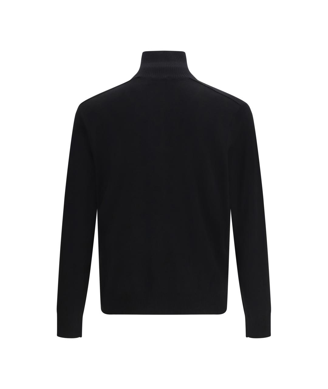 BURBERRY Черный шерстяной джемпер / свитер, фото 2