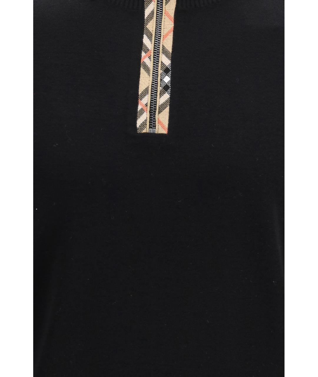 BURBERRY Черный шерстяной джемпер / свитер, фото 3