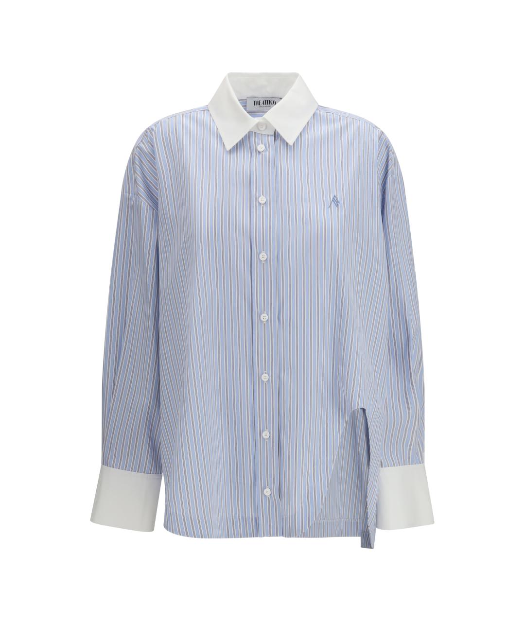 THE ATTICO Голубая хлопковая рубашка, фото 1