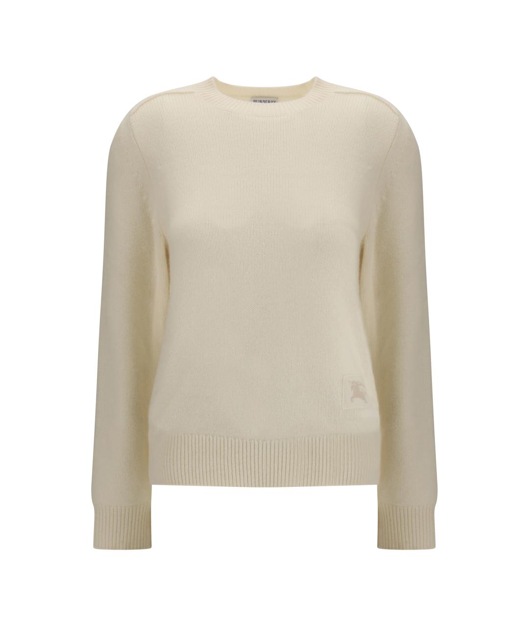 BURBERRY Бежевый кашемировый джемпер / свитер, фото 1