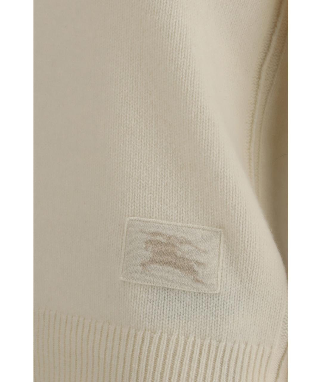 BURBERRY Бежевый кашемировый джемпер / свитер, фото 3